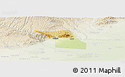 Physical Panoramic Map of Jingyang, lighten