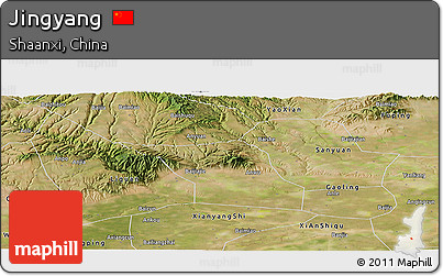 Satellite Panoramic Map of Jingyang