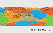 Satellite Panoramic Map of Jingyang, political outside