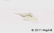 Shaded Relief Panoramic Map of Jingyang, cropped outside
