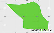 Political Simple Map of Jingyang, single color outside