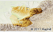 Physical 3D Map of Lantian, lighten
