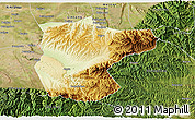 Physical 3D Map of Lantian, satellite outside
