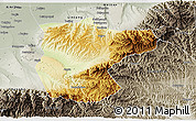 Physical 3D Map of Lantian, semi-desaturated