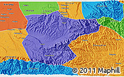 Political 3D Map of Lantian