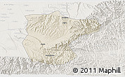 Shaded Relief 3D Map of Lantian, lighten
