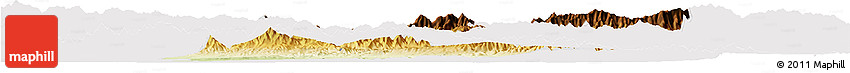 Physical Horizon Map of Lantian, cropped outside