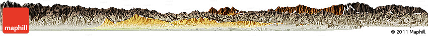 Physical Horizon Map of Lantian, semi-desaturated