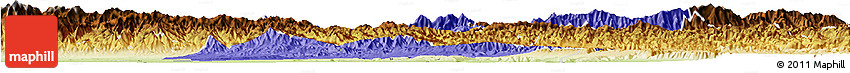 Political Horizon Map of Lantian, physical outside