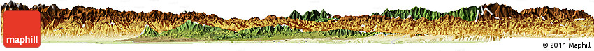 Satellite Horizon Map of Lantian, physical outside