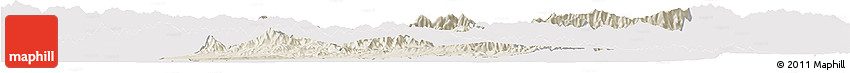 Shaded Relief Horizon Map of Lantian, cropped outside Shaded Relief Horizon Map of Lantian, cropped outside