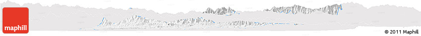 Silver Style Horizon Map of Lantian, single color outside