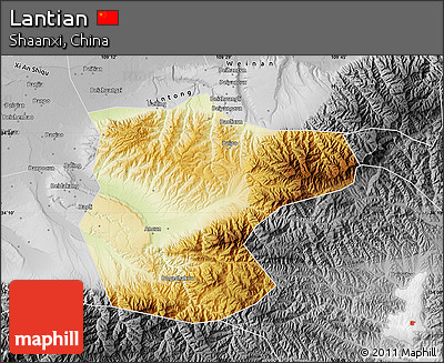 Physical Map of Lantian, desaturated
