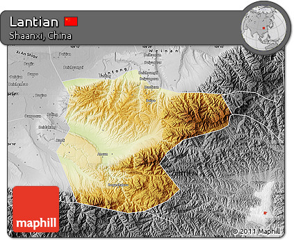 Physical Map of Lantian, desaturated