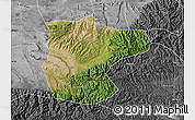 Satellite Map of Lantian, desaturated