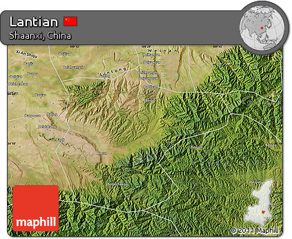 Satellite Map of Lantian