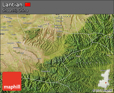 Satellite Map of Lantian