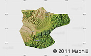 Satellite Map of Lantian, single color outside