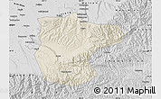 Shaded Relief Map of Lantian, desaturated