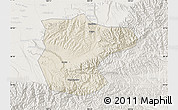 Shaded Relief Map of Lantian, lighten