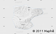 Silver Style Map of Lantian, single color outside