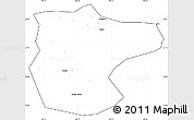 Blank Simple Map of Lantian, cropped outside