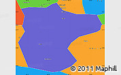 Political Simple Map of Lantian