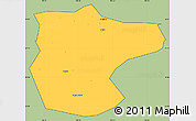 Savanna Style Simple Map of Lantian, cropped outside