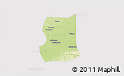 Physical 3D Map of Lintong, cropped outside