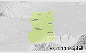 Physical 3D Map of Lintong, lighten, desaturated