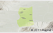 Physical 3D Map of Lintong, lighten, semi-desaturated