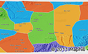 Political 3D Map of Lintong