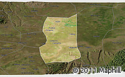 Satellite 3D Map of Lintong, darken