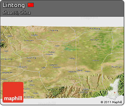 Satellite 3D Map of Lintong