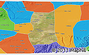 Satellite 3D Map of Lintong, political outside