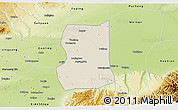 Shaded Relief 3D Map of Lintong, physical outside