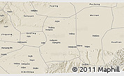 Shaded Relief 3D Map of Lintong