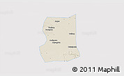 Shaded Relief 3D Map of Lintong, single color outside