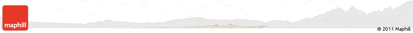 Shaded Relief Horizon Map of Lintong, cropped outside