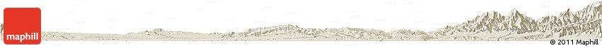 Shaded Relief Horizon Map of Lintong