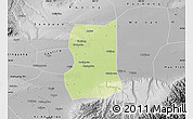 Physical Map of Lintong, desaturated