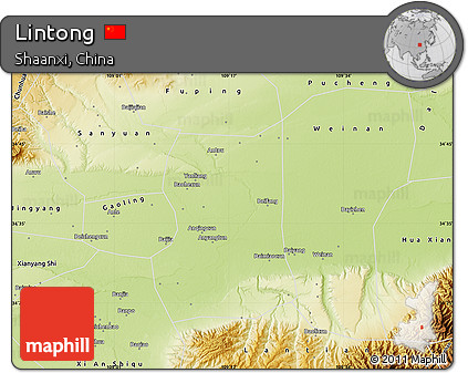 Physical Map of Lintong