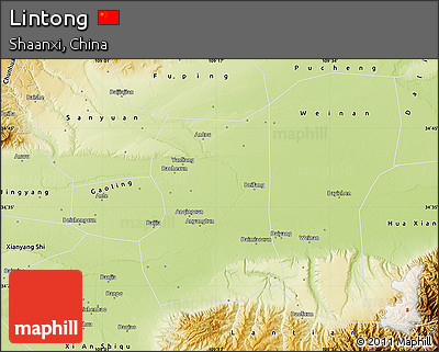 Physical Map of Lintong
