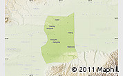 Physical Map of Lintong, lighten