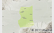 Physical Map of Lintong, lighten, semi-desaturated