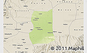 Physical Map of Lintong, shaded relief outside