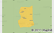 Savanna Style Map of Lintong, single color outside