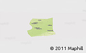 Physical Panoramic Map of Lintong, cropped outside