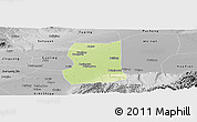 Physical Panoramic Map of Lintong, desaturated