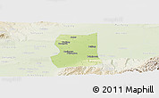 Physical Panoramic Map of Lintong, lighten